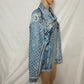 Blue Rhinestone Denim Jacket